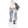 Clayre & Eef 6PR3739 Decorazione Babbo Natale 11x9x21 cm Grigio - Blu