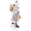 Clayre & Eef 6PR3740 Decorazione Babbo Natale 12x9x21 cm Grigio - Marrone