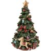Clayre & Eef 6PR3766 Albero di Natale Music Box Ø 12x19 cm Verde