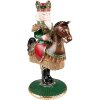 Clayre & Eef 6PR3778 Portacandele Schiaccianoci 22x15x33 cm Verde - Marrone
