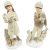 Clayre & Eef 6PR4794 Decorazione Bambini (2 pezzi) 9x8x22 cm Beige