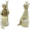 Clayre & Eef 6PR4798 Decorazione per bambini (2 pezzi) 10x7x18 cm Beige - Oro