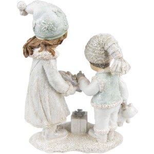 Clayre & Eef 6PR4804 Decorazione per bambini 15x8x19 cm color argento