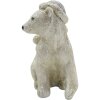 Clayre & Eef 6PR4811 Decorazione Bambino con Orso Polare 11x6x11 cm Colore argento