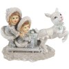 Clayre & Eef 6PR4813 Decorazione Bambini su slitta 16x7x12 cm Argento