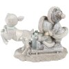 Clayre & Eef 6PR4813 Decorazione Bambini su slitta 16x7x12 cm Argento