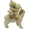 Clayre & Eef 6PR4820 Decorazione Bambini con Orso Polare 13x7x15 cm Bianco
