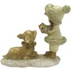 Clayre & Eef 6PR4821 Decorazione Bambino con cervo 12x6x12 cm color oro