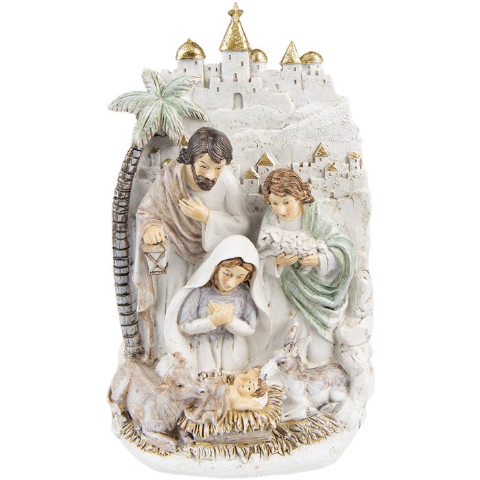 Clayre & Eef 6PR4824 Figurine del presepe 16x9x24 cm Beige