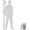 Clayre & Eef 6TE0405L Vaso da fiori Ø 18x25 cm Grigio - Beige