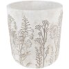 Clayre & Eef 6TE0406L Vaso da fiori Ø 20x21 cm Grigio - Beige