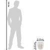 Clayre & Eef 6TE0406L Vaso da fiori Ø 20x21 cm Grigio - Beige