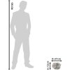 Clayre & Eef 6TE0407 Vaso da fiori Ø 27x12 cm Grigio