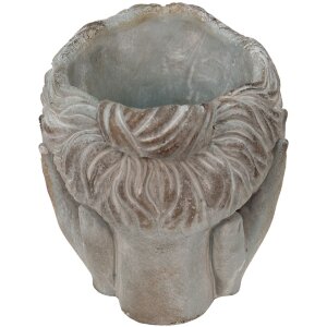 Clayre & Eef 6TE0409S Vaso da fiori 14x16x17 cm Grigio