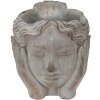 Clayre & Eef 6TE0409S Vaso da fiori 14x16x17 cm Grigio