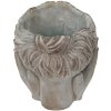 Clayre & Eef 6TE0409S Vaso da fiori 14x16x17 cm Grigio