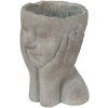 Clayre & Eef 6TE0410L Vaso da fiori 16x16x22 cm Grigio