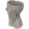 Clayre & Eef 6TE0410L Vaso da fiori 16x16x22 cm Grigio