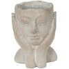 Clayre & Eef 6TE0410S Vaso da fiori 13x13x18 cm Grigio