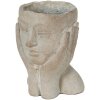 Clayre & Eef 6TE0410S Vaso da fiori 13x13x18 cm Grigio