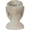 Clayre & Eef 6TE0410S Vaso da fiori 13x13x18 cm Grigio