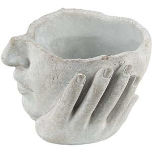 Clayre & Eef 6TE0412S Vaso da fiori 17x17x11 cm Beige...