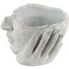 Clayre & Eef 6TE0412S Vaso da fiori 17x17x11 cm Beige - Grigio