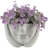Clayre & Eef 6TE0412S Vaso da fiori 17x17x11 cm Beige - Grigio