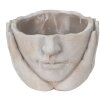 Clayre & Eef 6TE0413M Vaso da fiori 19x19x13 cm Grigio - Beige