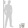 Clayre & Eef 6TE0413M Vaso da fiori 19x19x13 cm Grigio - Beige
