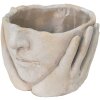 Clayre & Eef 6TE0413S Vaso da fiori 17x17x11 cm Grigio - Beige