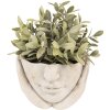 Clayre & Eef 6TE0413S Vaso da fiori 17x17x11 cm Grigio - Beige