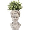 Clayre & Eef 6TE0416 Vaso da fiori 17x16x27 cm Beige