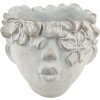 Clayre & Eef 6TE0418L Vaso da fiori 20x18x18 cm Grigio - Beige