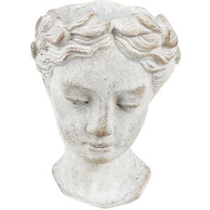 Clayre & Eef 6TE0419 Vaso da fiori 11x11x17 cm Grigio...