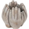 Clayre & Eef 6TE0423S Vaso da fiori 15x15x17 cm Beige