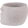 Clayre & Eef 6TE0452 Vaso da fiori 17x15x10 cm Grigio