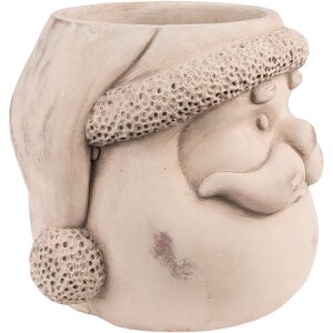 Clayre & Eef 6TE0456 Vaso da fiori 22x20x17 cm Beige...