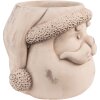 Clayre & Eef 6TE0456 Vaso da fiori 22x20x17 cm Beige Babbo Natale