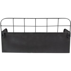Clayre & Eef 6Y4745 Scaffale a muro 38x14x20 cm Nero