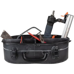 Clayre & Eef 6Y4746 Contenitore con scomparti 41x26x11 cm Nero