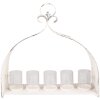 Clayre & Eef 6Y4803 Portacandele 53x16x50 cm Beige