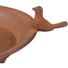 Clayre & Eef 6Y4835 Mangiatoia per uccelli 48x42x71 cm Marrone