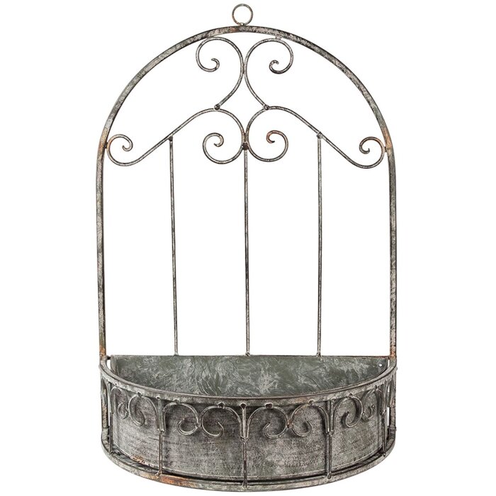 Clayre & Eef 6Y4837 Portapiante 36x18x52 cm Grigio