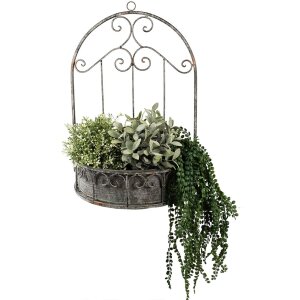Clayre & Eef 6Y4837 Portapiante 36x18x52 cm Grigio