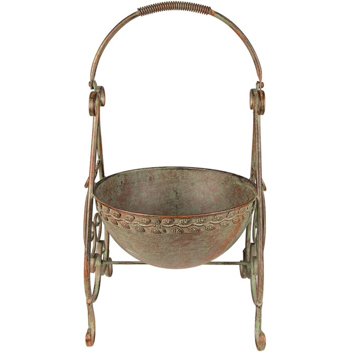 Clayre & Eef 6Y4842 Portapiante 26x27x49 cm Verde
