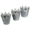 Clayre & Eef Decorazione Portapiante (3 pezzi) Ø 29x29 - Ø 26x27 - Ø 22x24 cm