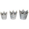 Clayre & Eef Decorazione Portapiante (3 pezzi) Ø 24x22 - Ø 21x19 - Ø 19x17 cm