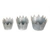 Clayre & Eef Decorazione Portapiante (3 pezzi) 40x27x19 -34x23x18-29x22x16 cm