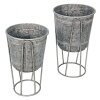 Clayre & Eef 6Y4883 Decorazione Portapiante Ø 35x31-87 - Ø 31x27-76 cm